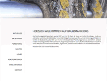 Tablet Screenshot of baubotanik.org